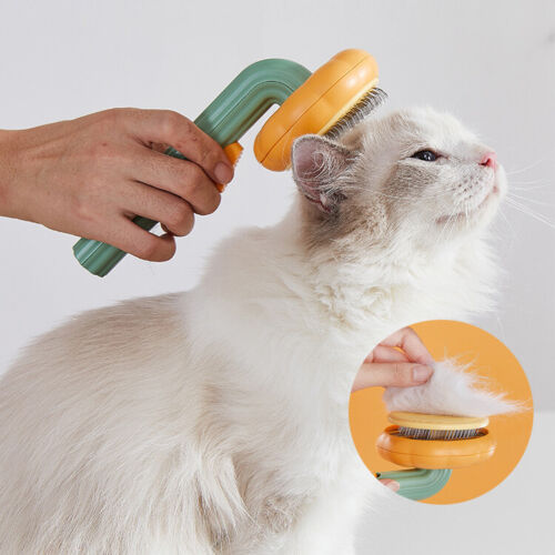 self cleaning pet grooming brush