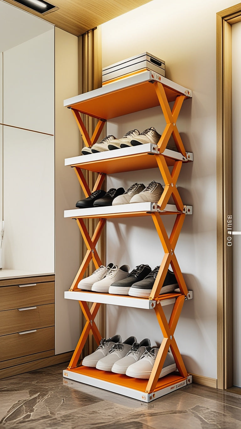 Foldable Shoe Rack (Multicolor)